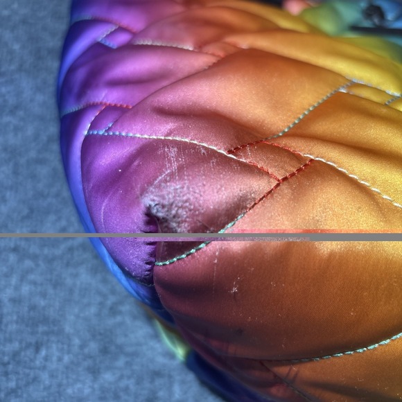 Kurt Geiger New London Nylon Shopper Rainbow Tote Bag Travel Bag - Picture 4 of 12